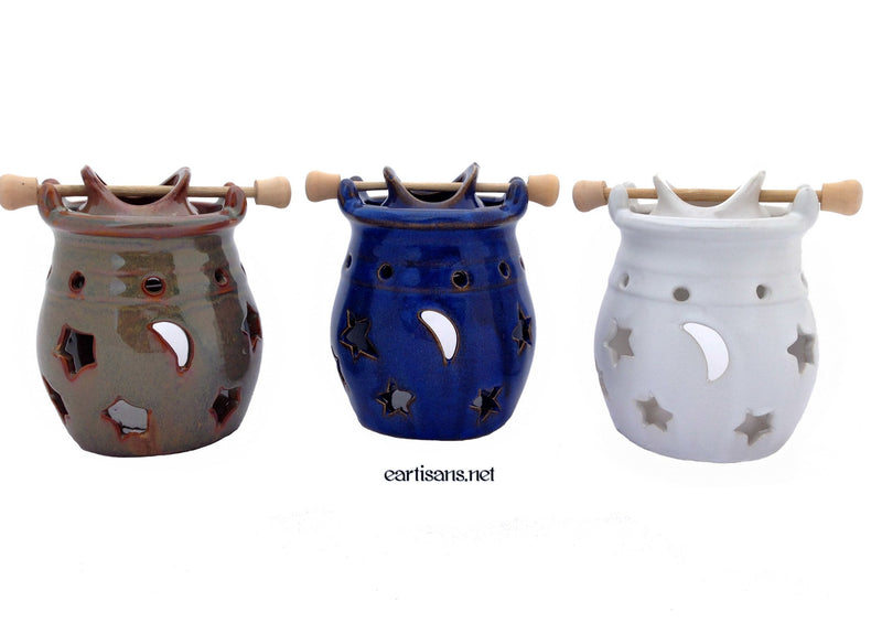 Celestial Oil Warmers With Hanging Vessels