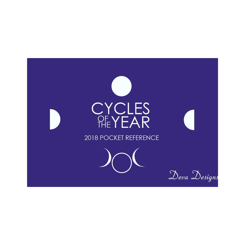 2018 Moon Calendar Cycles of the Year By Deva Designs - Sabbat Box
