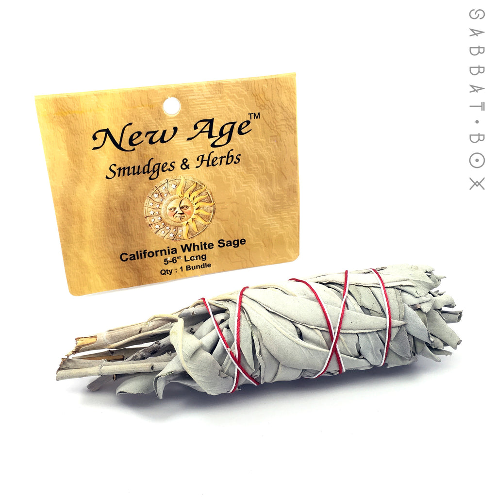 California White Sage Smudge Sticks - White Sage Wand - 5.0 inch