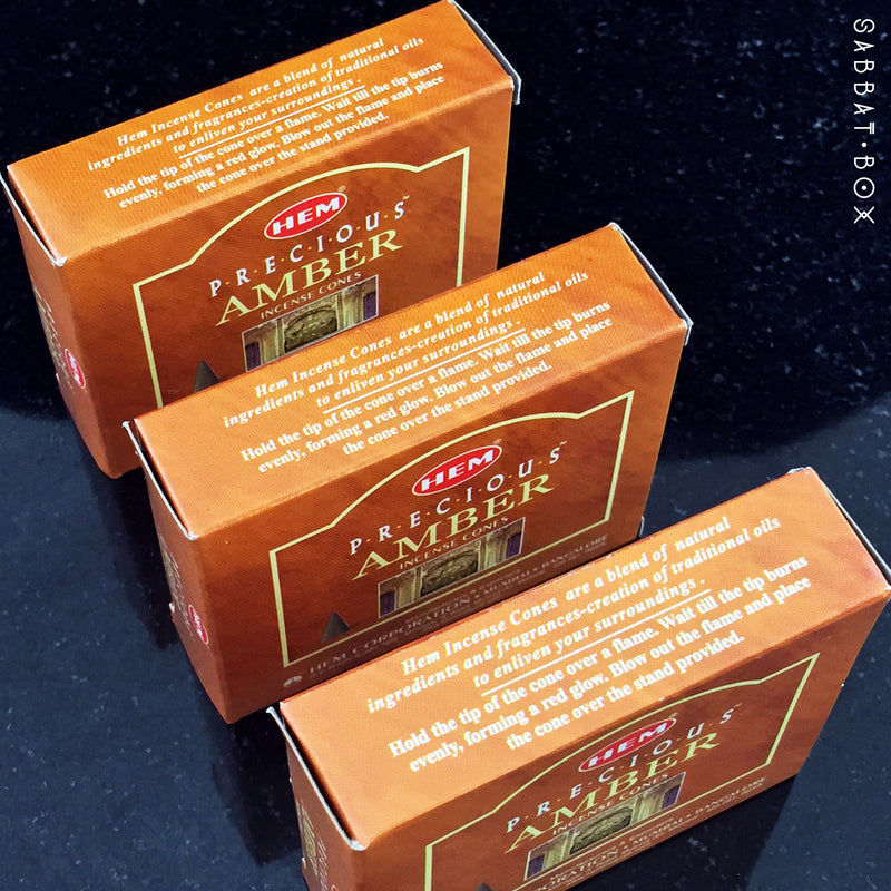 HEM Amber Cone Incense