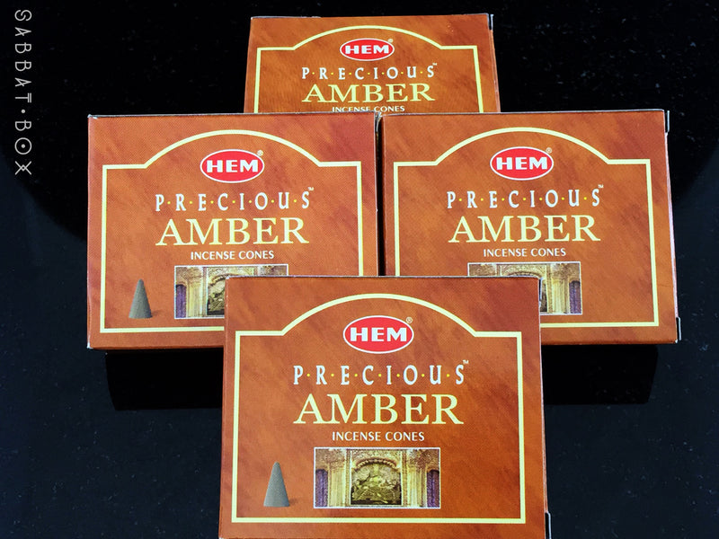 HEM Precious Amber Incense Cones
