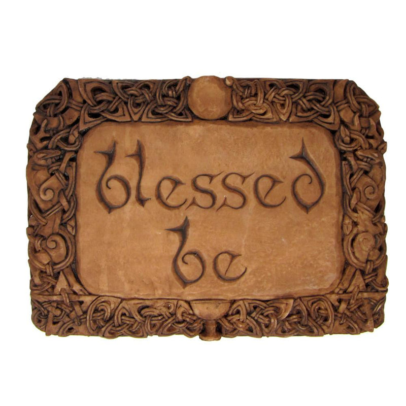 Blessed Be Plaque - Wood Finish