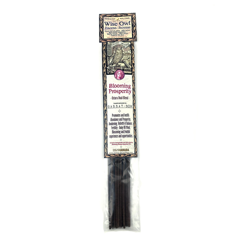 Wise Owl Blooming Prosperity Stick Incense - 15 Pack