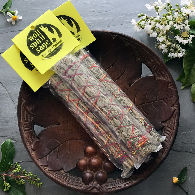Desert Sage (Blue Sage) and Patchouli Smudge Stick