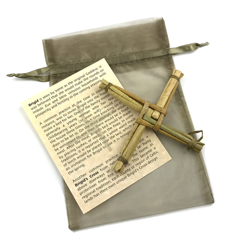 Brigid's Cross - Brigid's Wheel For Imbolc Or Brigid Altar - Sabbat Box