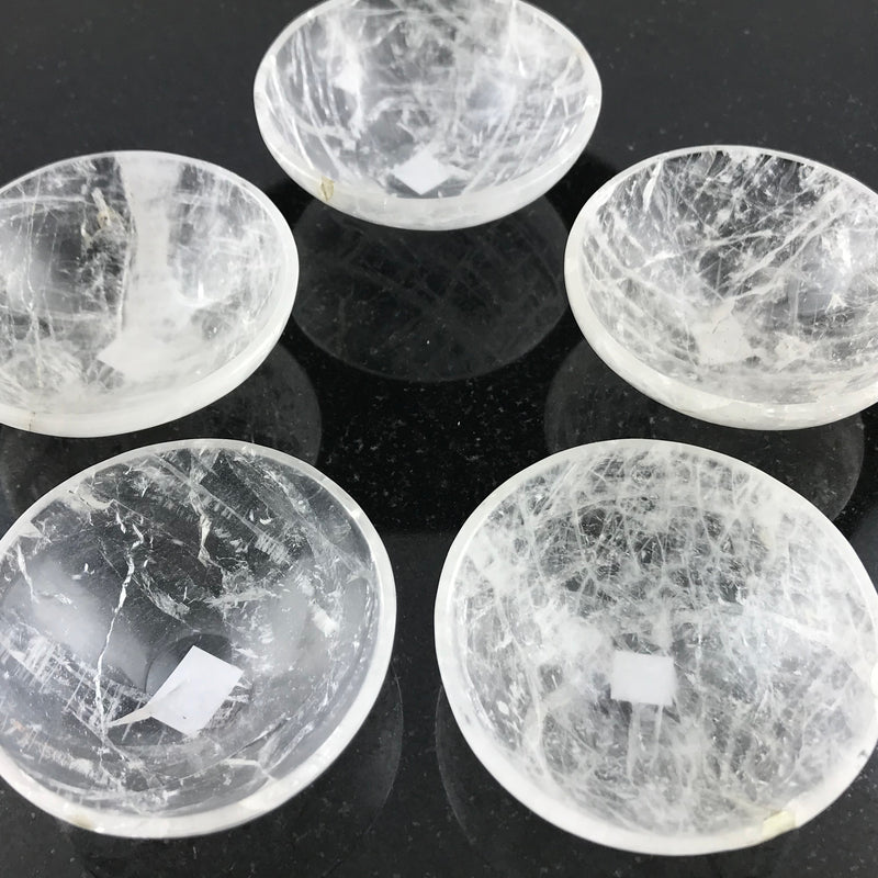 Clear Quartz Crystal Bowls - Sabbat Box Crystals