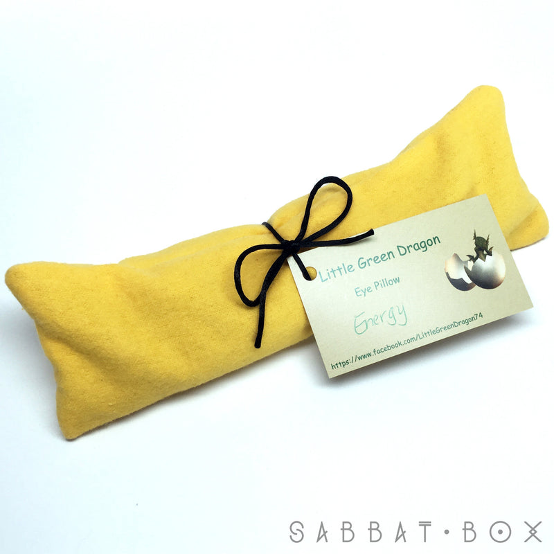 Hand Sewn Energy Eye Pillow With Lemon Verbena and Eucalyptus