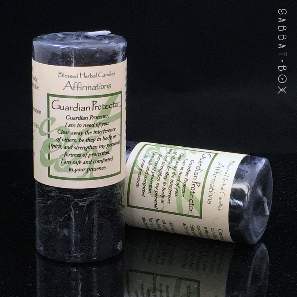 Guardian Protector - Blessed Herbal Affirmation Spell Candle