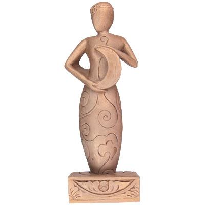 Gypsum Moon Goddess Statue