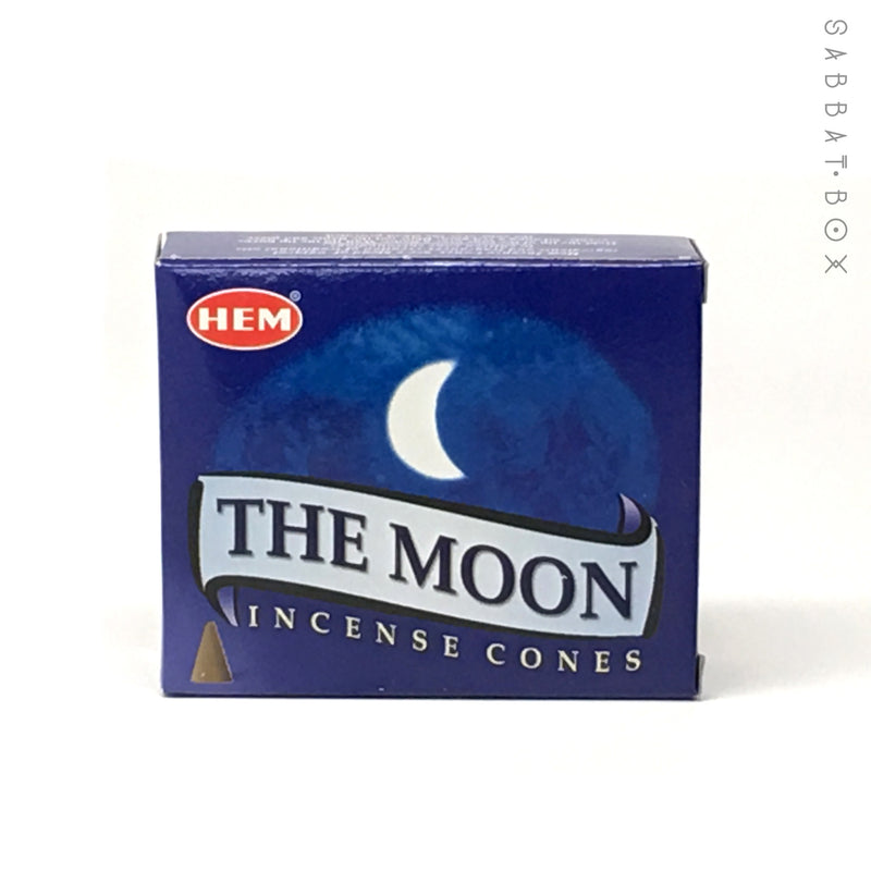The Moon Cone Incense by HEM 10 Pack