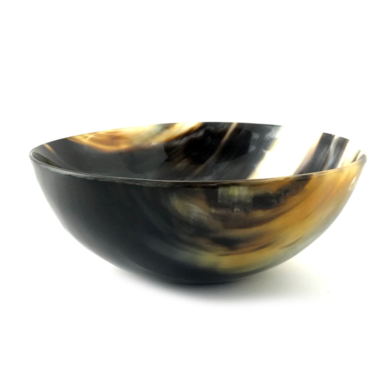 Polished Horn Ritual Offering Bowl - 5.25 inch - Sabbat Box
