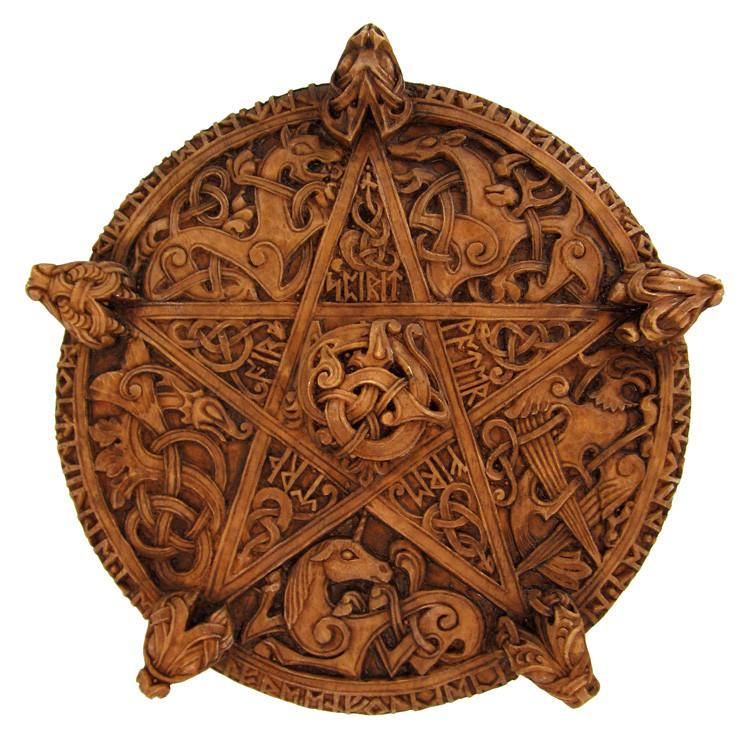 Large Pentacle Plaque Celtic Pentacle