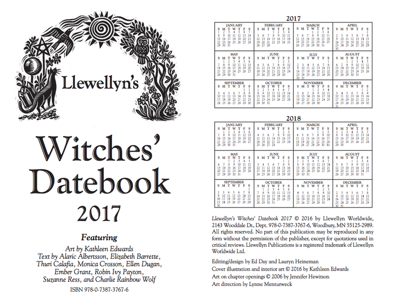Llewellyn's 2017 Witches Datebook