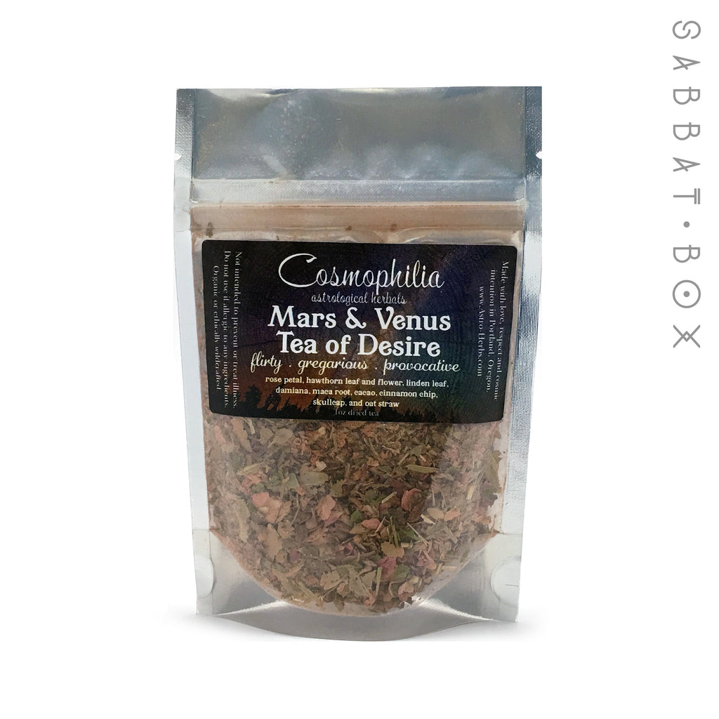 Mars and Venus Tea of Desire - 1oz - Cosmophilia Astrological Herbals Pagan Tea