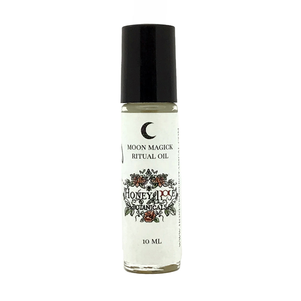 Moon Magick Waning Moon Ritual Oil By Honey Rose Botanicals - Infused With Moonstone