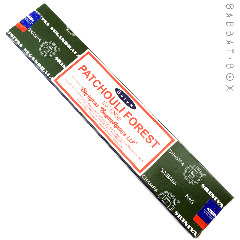 Patchouli Forest Incense 15 gram box - Satya Nag Champa