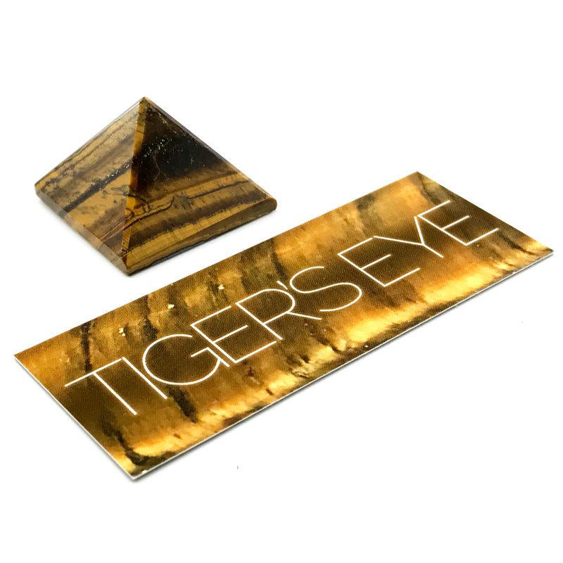 Tiger's Eye Pyramid Gemstone Set - Sabbat Box - Mabon 2017