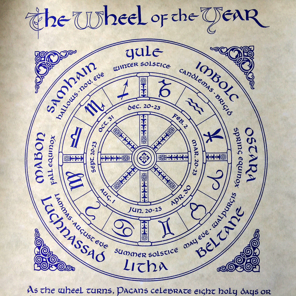 Wheel of the Year Parchment