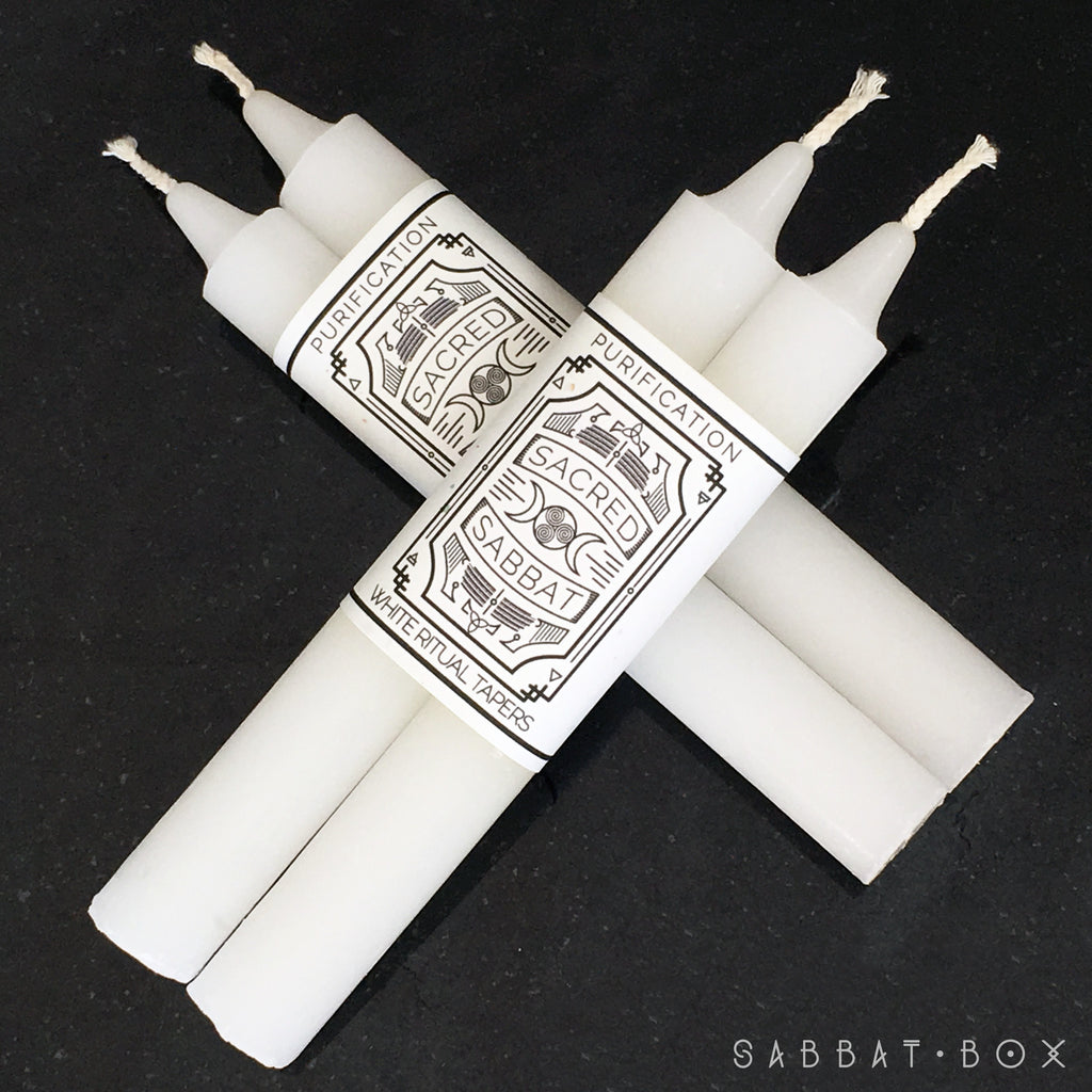 Sacred Sabbat White Spell Candles