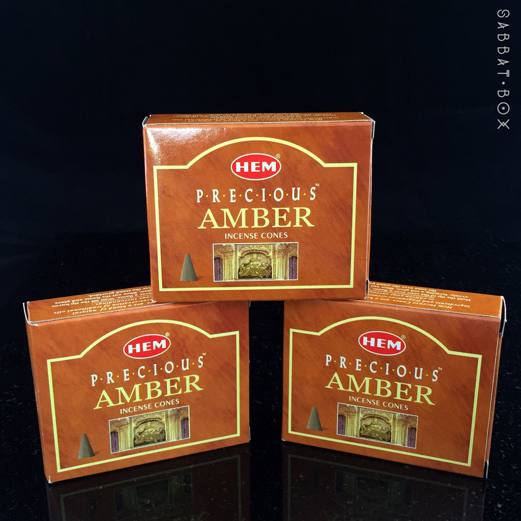 HEM Precious Amber Cone Incense