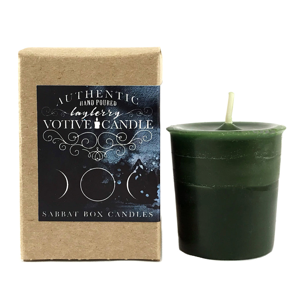 Hand Poured Bayberry Votive Spell Candle - Sabbat Box