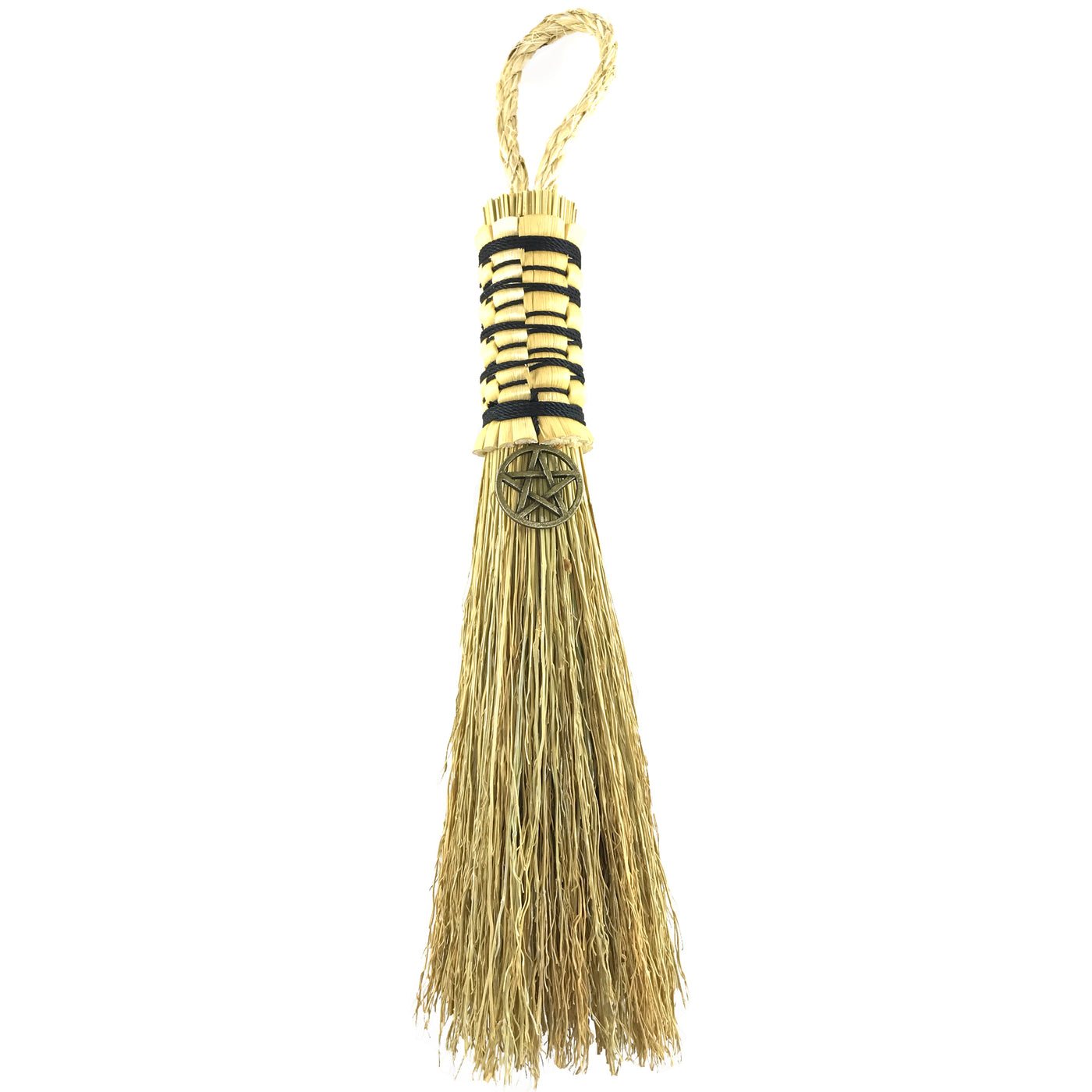 Hand Crafted Witches' Broom/Altar Besom with Bronze Pentacle - 12 ...