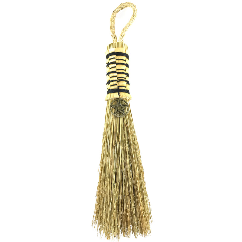 Witches Broom With Bronze Pentacle By Blue Moon Broom Brush and Besom - Sabbat Box