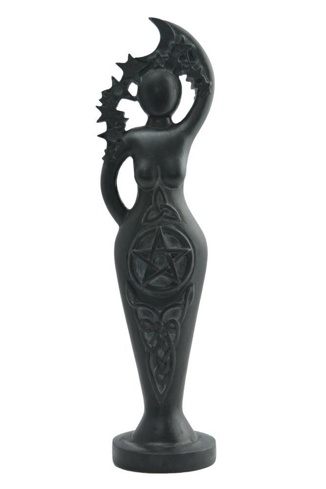 Black Pentacle Goddess Statue Abby Willowroot