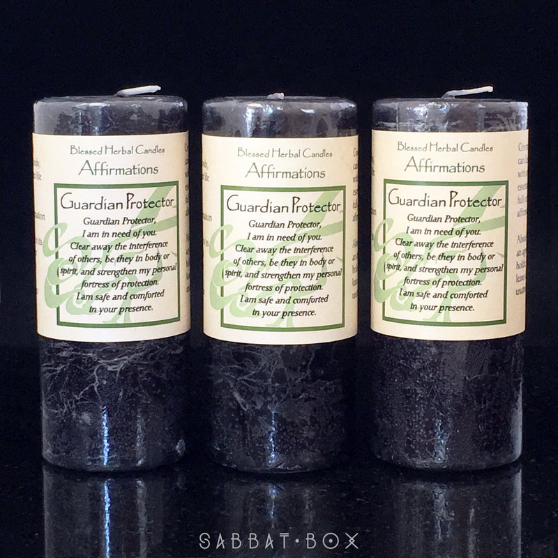 Guardian Protector Blessed Herbal Affirmation Spell Candle