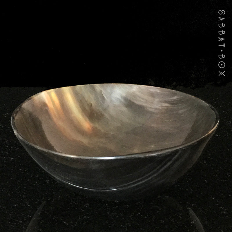 Polished Horn Ritual Offering Bowl