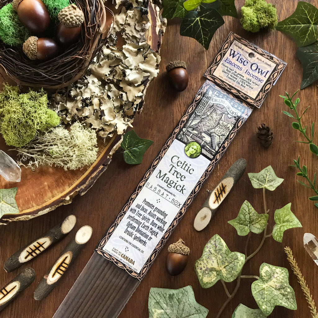 Wise Owl Celtic Tree Magick Stick Incense - 20 Pack - Sabbat Box