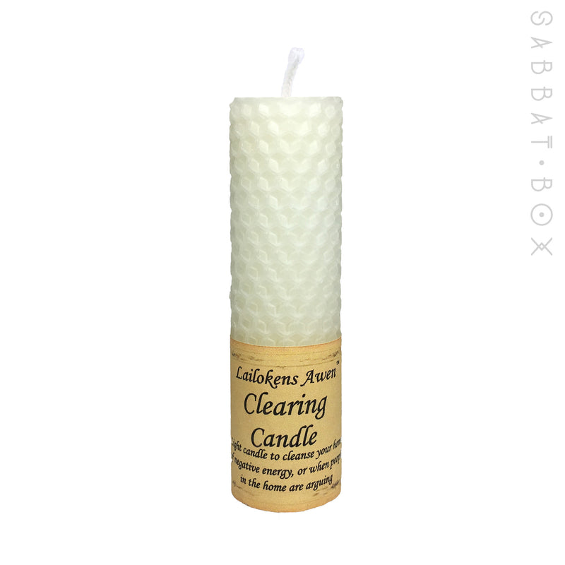 Clearing Beeswax Spell Candle By Lailoken's Awen 