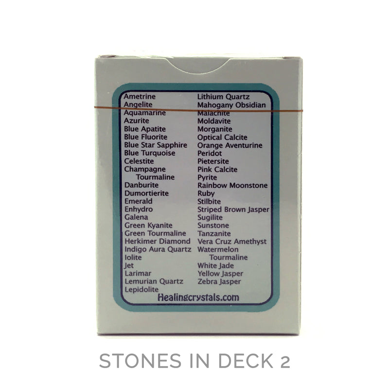 Healing Crystals Information Cards and Oracle Deck - Deck #2
