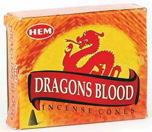 Dragon's Blood Cone Incense by HEM 10 Pack