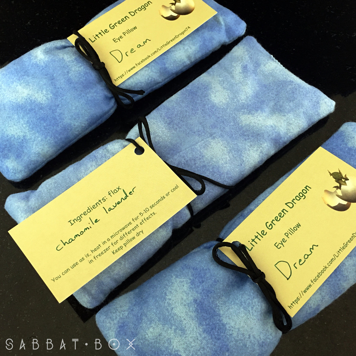Hand Sewn Dream Eye Pillow w/Lavender & Chamomile Sabbat Box
