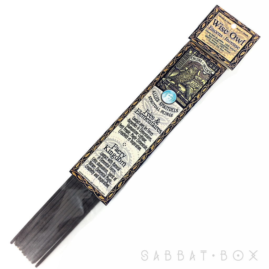 Wise Owl Faery Kingdom Stick Incense - 20 pack - Handmade By Charme et Sortilege - Sabbat Box