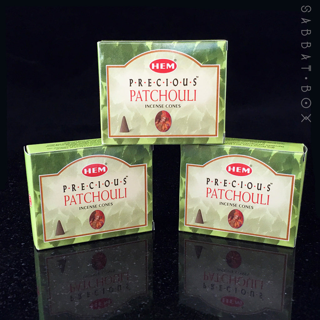 HEM Precious Patchouli Cone Incense 10 Pack