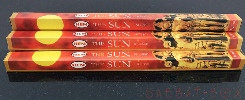 The Sun Stick Incense - Hand Rolled Stick Incense - Sabbat Box 