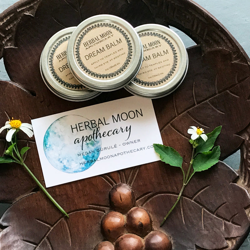 Dream Balm By Herbal Moon Apothecary - 1 oz Tin. - Sabbat Box Herbal Witchery