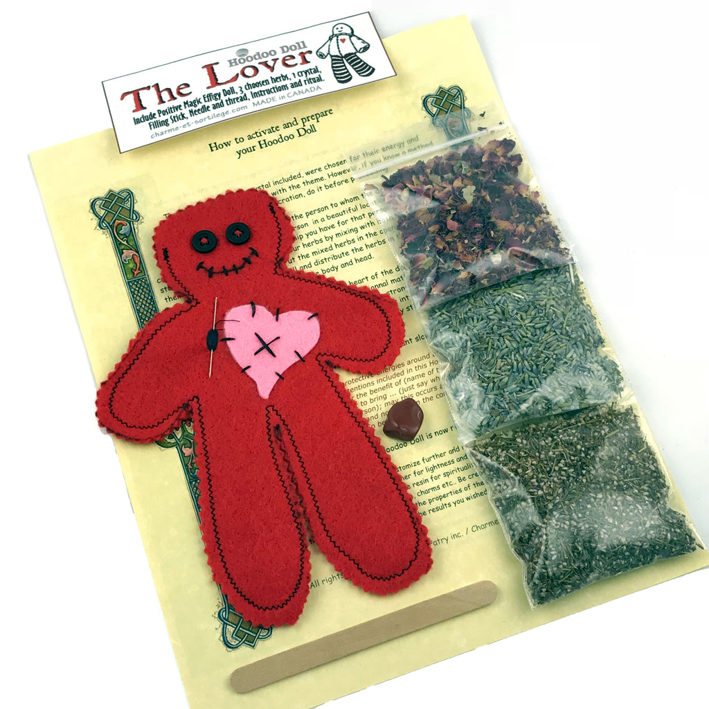 The Lover Poppet Kit w/Instructions - Lover Voodoo Doll - Sabbat Box