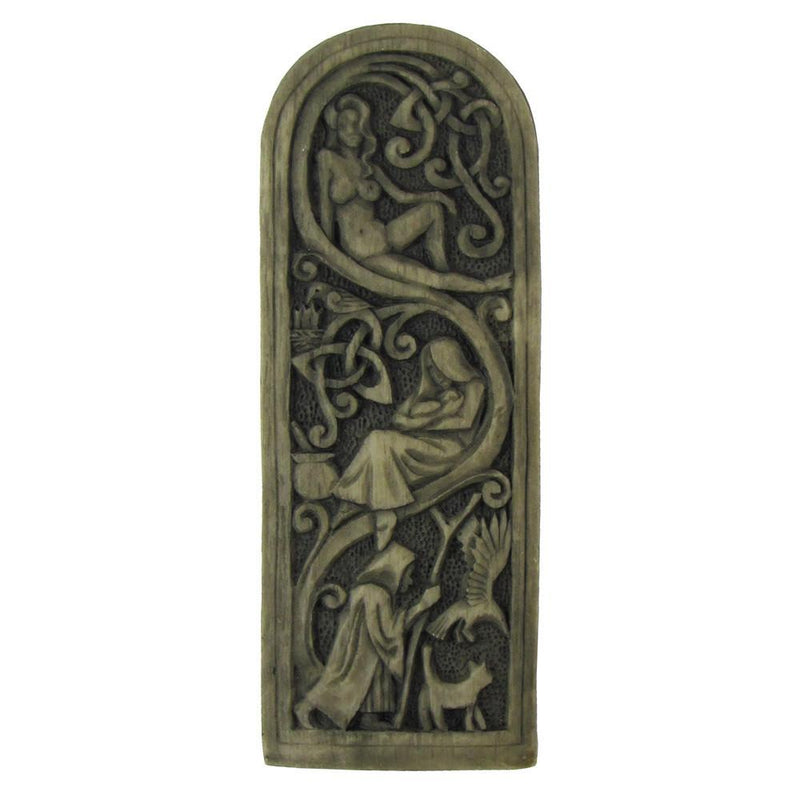 Maiden Mother Crone Plaque Stone Finish
