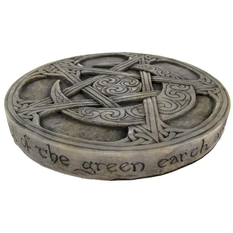 Moon Pentacle Plaque For Pagans