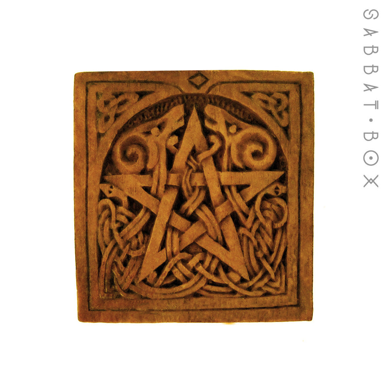 Pagan Pentacle Plaque - Altar Tile - By Paul Borda