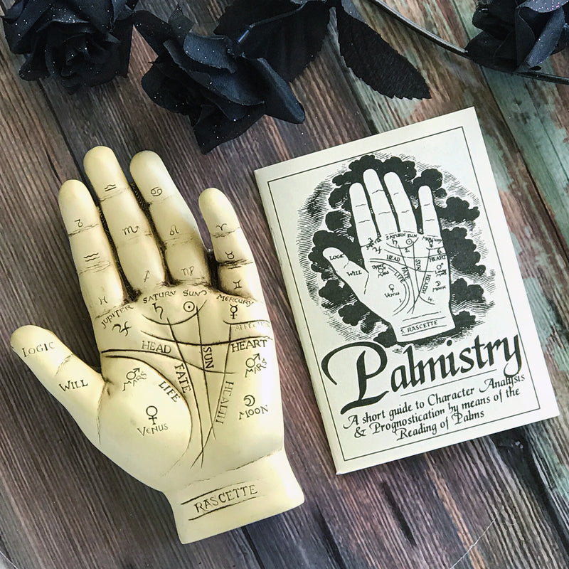 Palmistry Hand Statue With Info Booklet - Sabbat Box