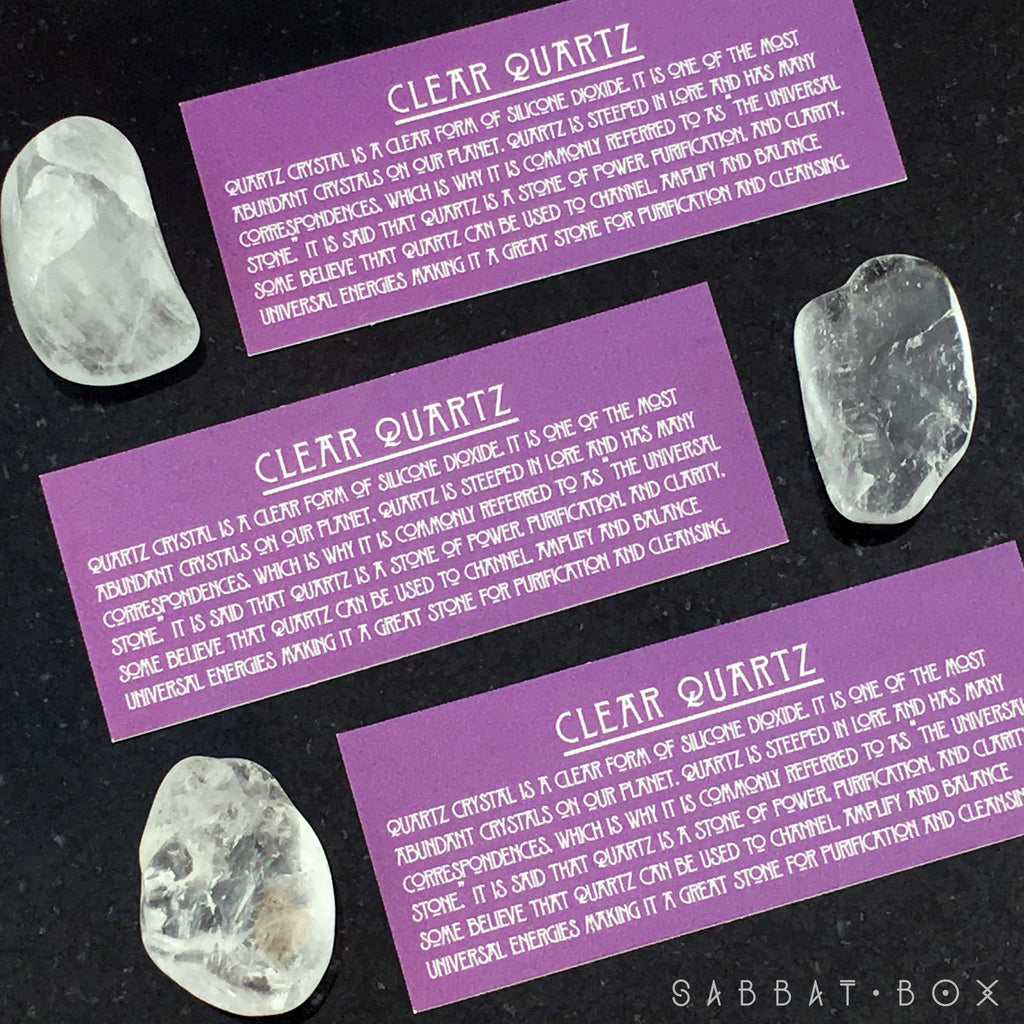 Clear Quartz Gemstone Set