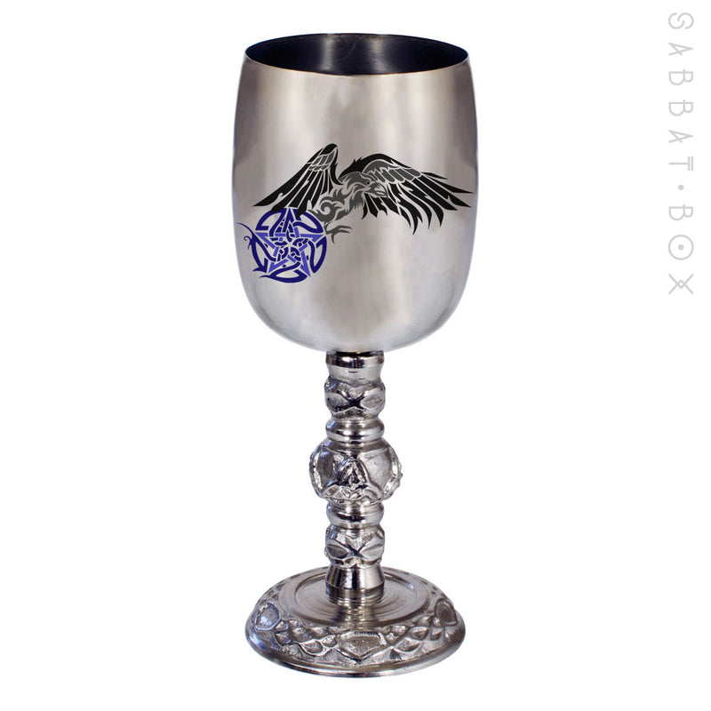 Raven and Pentacle Chalice