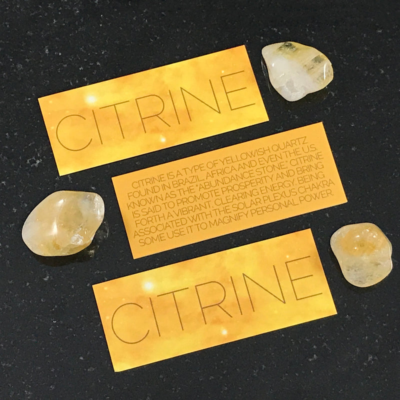 Citrine Crystal Set By Sabbat Box