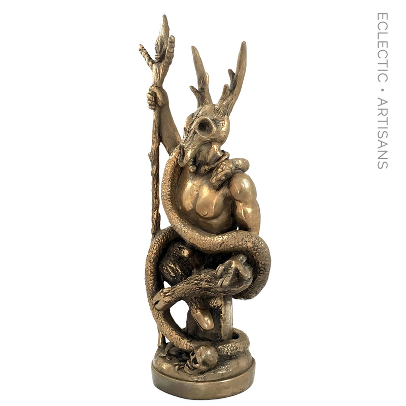 The Witch Lord Statue - Pagan Horned God Statue