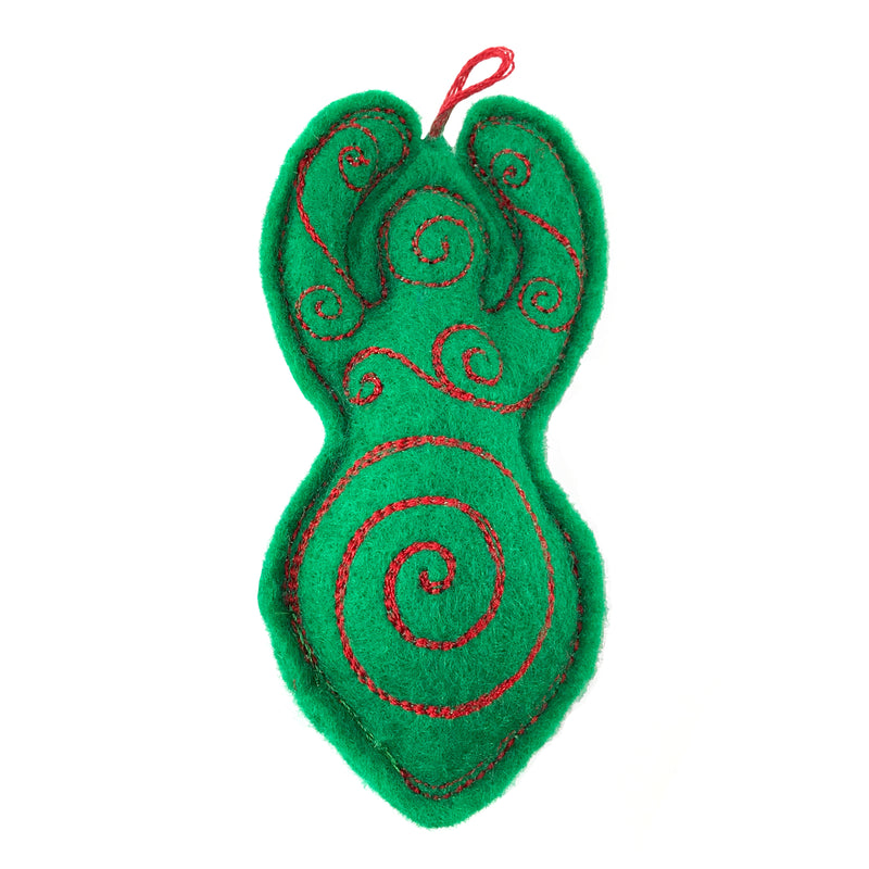 Spiral Goddess Yule Ornament by Michelle's Sewing and Embroidery - Sabbat Box