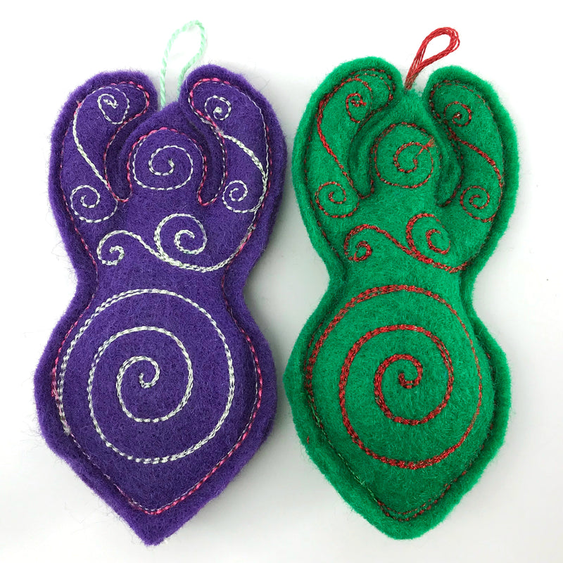 Spiral Goddess Ornaments By Michelle's Sewing and Embroidery - Sabbat Box